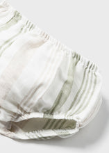Load image into Gallery viewer, Sage Stripe Flutter Dress
