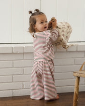 Load image into Gallery viewer, Mulberry Stripe Ruffle Cozy Set