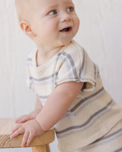 Load image into Gallery viewer, Blue Stripe Relaxed Summer Knit Set