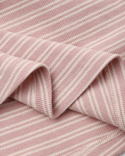 Load image into Gallery viewer, Dusty Rose Micro-Stripe Ribbed Dress