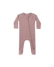 Load image into Gallery viewer, Mulberry Bamboo Zip Footie