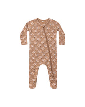 Load image into Gallery viewer, Fall Floral Bamboo Zip Footie