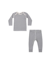 Load image into Gallery viewer, Slate Micro-Stripe Ribbed Set