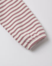 Load image into Gallery viewer, Mulberry Stripe Ruffle Cozy Set