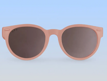Load image into Gallery viewer, Blush Pink Round Sunglasses Mirrored Brown