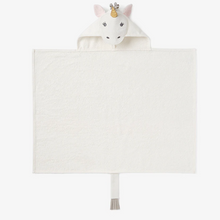 Load image into Gallery viewer, White Unicorn Bath Towel