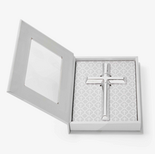 Load image into Gallery viewer, Silver Ceramic Cross
