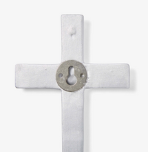 Load image into Gallery viewer, Silver Ceramic Cross