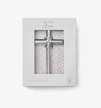 Load image into Gallery viewer, Silver Ceramic Cross