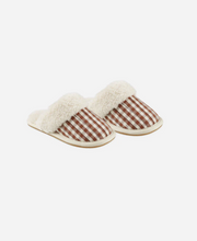 Load image into Gallery viewer, Brick Gingham Slippers