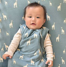 Load image into Gallery viewer, Giraffe Moss Bamboo Crib Sheet