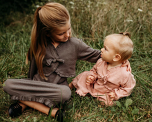 Load image into Gallery viewer, Feather Pointelle Ruffle Dress