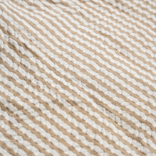 Load image into Gallery viewer, Brown Stripe Organic Cotton Shortie Romper