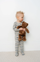 Load image into Gallery viewer, Lincoln Ribbed Zipper Footie