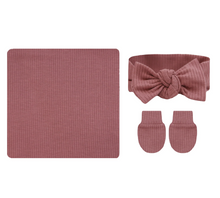 Load image into Gallery viewer, Marjorie Ribbed Newborn Headband Bundle