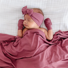 Load image into Gallery viewer, Marjorie Ribbed Newborn Headband Bundle