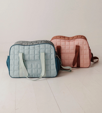 Load image into Gallery viewer, Quilted Duffel Overnight Bag