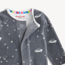 Load image into Gallery viewer, Bear In Space Velour Magnetic Footie