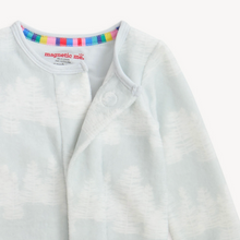 Load image into Gallery viewer, Birch Trees Velour Magnetic Footie