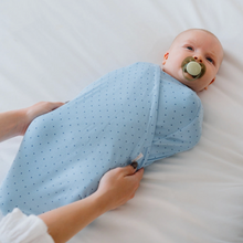 Load image into Gallery viewer, Cocoon Swaddle - Dotted Blues
