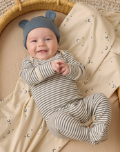 Load image into Gallery viewer, Ocean Micro-Stripe Footie