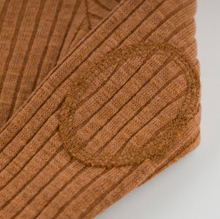 Load image into Gallery viewer, Rust Elbow Patch Rib Long Sleeve