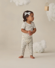 Load image into Gallery viewer, Blue Floral Bamboo Short Sleeve Pajama Set