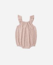 Load image into Gallery viewer, Posy Ribbed Ruffle Romper
