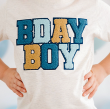 Load image into Gallery viewer, Birthday Boy Patchwork Tee