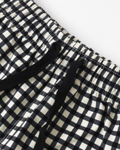 Load image into Gallery viewer, Black Gingham Swim Trunk
