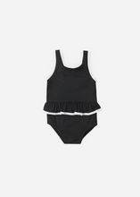 Load image into Gallery viewer, Black Skirted One-Piece Swimsuit