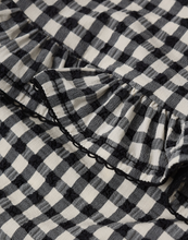 Load image into Gallery viewer, Black Gingham Skirted One-Piece Swimsuit