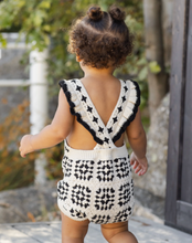 Load image into Gallery viewer, Abstract Crochet Romper
