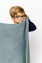 Load image into Gallery viewer, Ocean Blue Chenille Blanket
