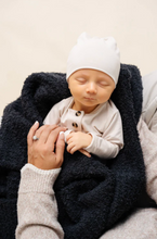 Load image into Gallery viewer, Charcoal Chenille Blanket