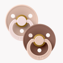 Load image into Gallery viewer, BIBS Studio Colour 2 Pack Latex Pacifiers