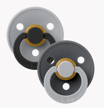 Load image into Gallery viewer, BIBS Studio Colour 2 Pack Latex Pacifiers