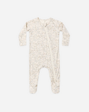 Load image into Gallery viewer, Fall Bloom Bamboo Zip Footie