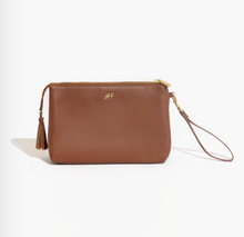 Load image into Gallery viewer, Cognac Classic Zip Pouch