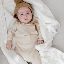 Load image into Gallery viewer, Ivory Satin Border Receiving Blanket