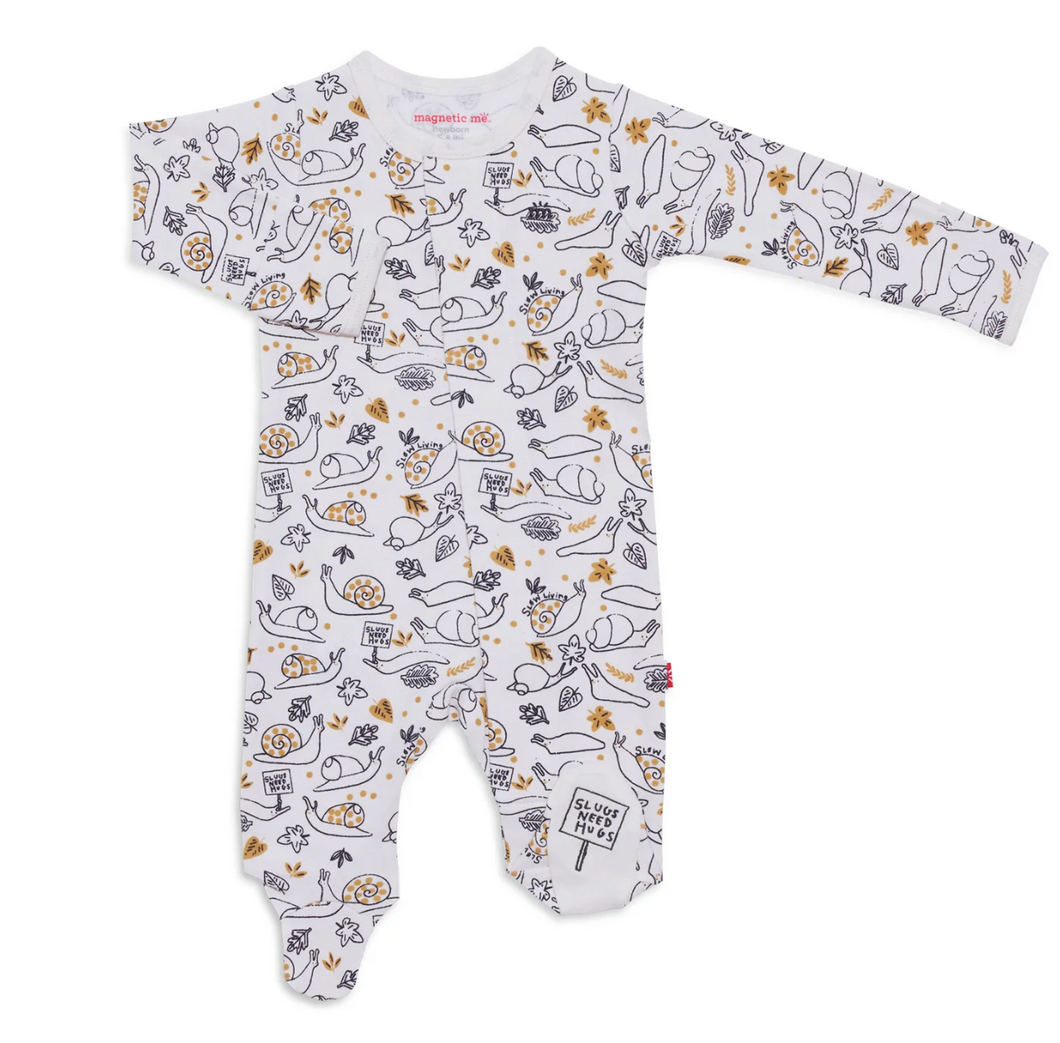 Slow Living Organic Cotton Magnetic Footie