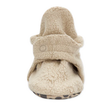 Load image into Gallery viewer, Khaki Fleece Gripper Bootie