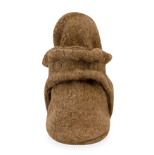 Load image into Gallery viewer, Mocha Fleece Gripper Bootie