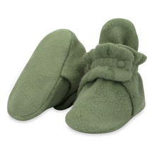 Load image into Gallery viewer, Olive Fleece Booties