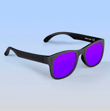 Load image into Gallery viewer, Black Mirrored Purple Sunglasses