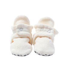 Load image into Gallery viewer, Cream Fleece Gripper Bootie