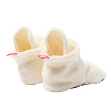 Load image into Gallery viewer, Cream Fleece Gripper Bootie