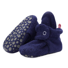 Load image into Gallery viewer, True Navy Fleece Gripper Bootie