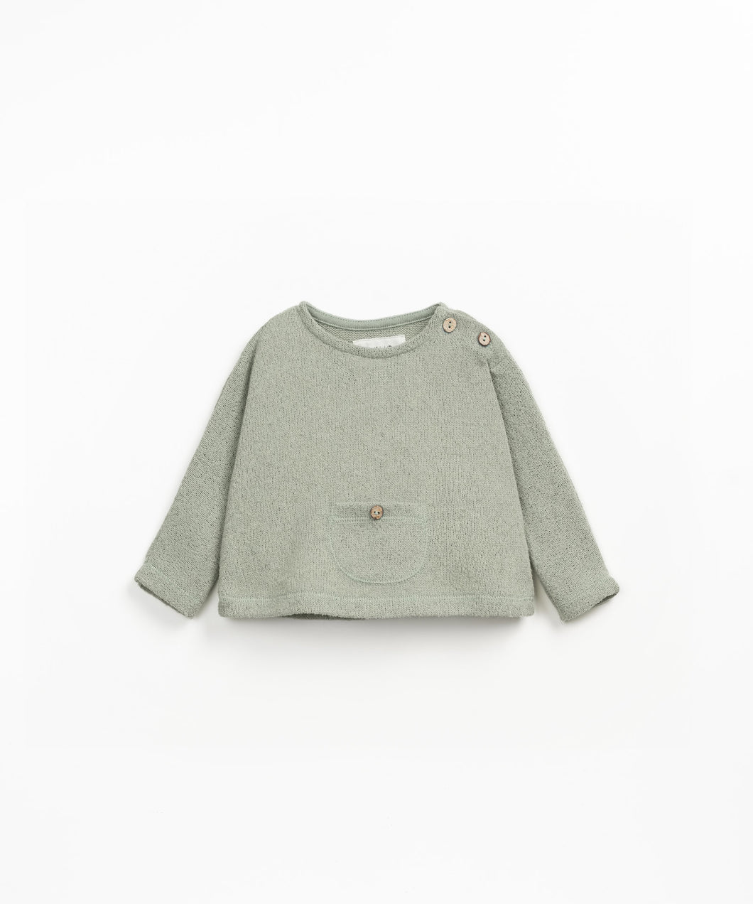 Heathered Sage Pocket Sweater