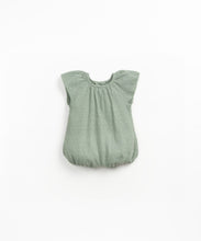 Load image into Gallery viewer, Sage Pointelle Bubble Romper

